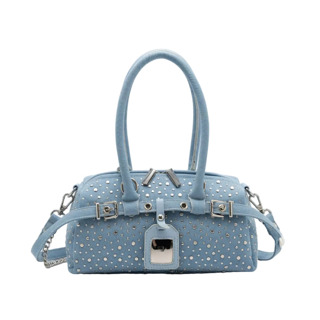 Denim Diamond Bag